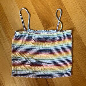 PacSun Rainbow Stripe Crop Top